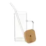 CANECA COM CANUDO 400 ML BAMBOO FRESH - BAMBU/INCOLOR - Foto 5