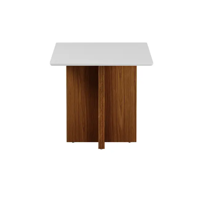 MESA DE JANTAR 1,30 M X 80 CM CROSS - FREIJÓ/BRANCO - Foto 3