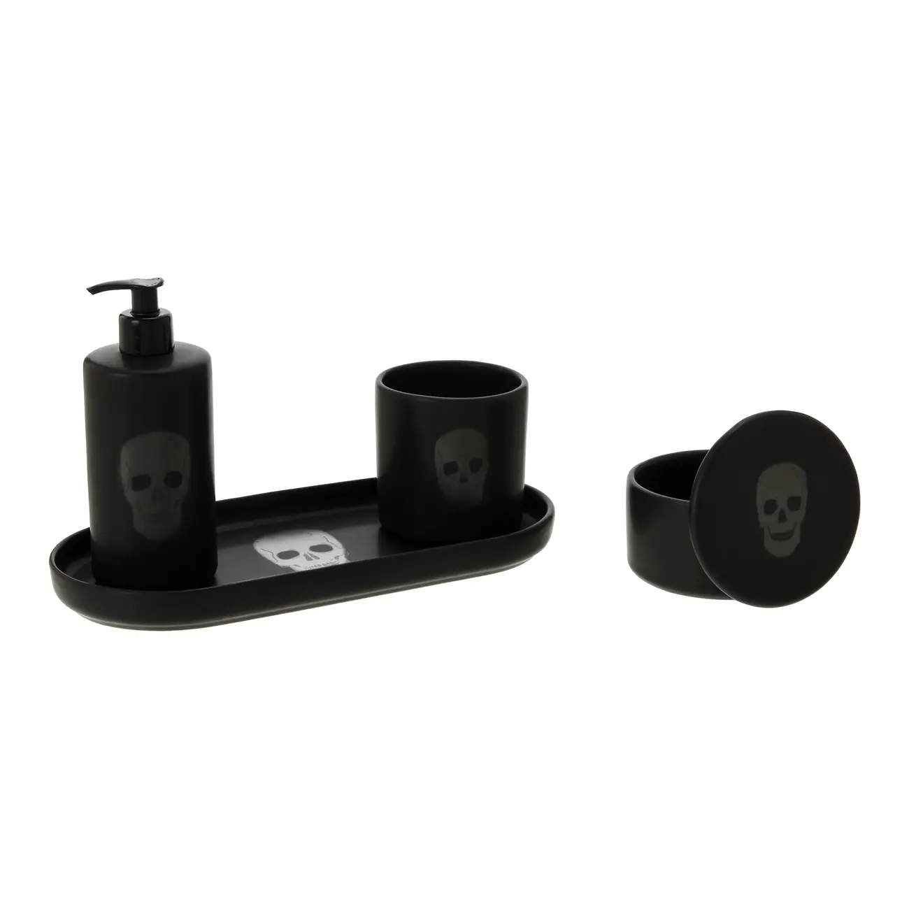 KIT BANCADA 4 PEÇAS CAVEIRA - PRETO - Foto 4