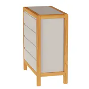 CÔMODA 4 GAVETAS 90 CM X 45 CM KANT - CAMELO/AMÊNDOA - Foto 23