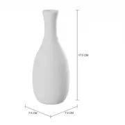 VASO 17 CM MARIE - BRANCO BRILHANTE - Foto 2