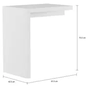 COMPLEMENTO MESA 67 CM X 45 CM FIND - BRANCO - Foto 6