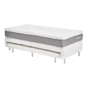CAMA BOX SOLT 88 C/INF TATOU MACIO/MAX - CINZA/BRANCO - Foto 2