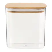 POTE HERMÉTICO 1,5 L BAMBUCCI - INCOLOR/BAMBU - Foto 1