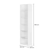 ESTANTE 60 CM X 1,96 M STRAITY - BRANCO - Foto 4