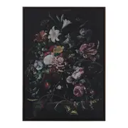 QUADRO 47 CM X 65 CM FANTASTIC FLOWERS - NOZES/MULTICOR - Foto 1