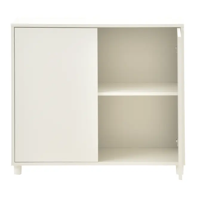 ARMÁRIO PARA ESCRITÓRIO BAIXO 2 PORTAS INDEX - BRANCO/BRANCO - Foto 3