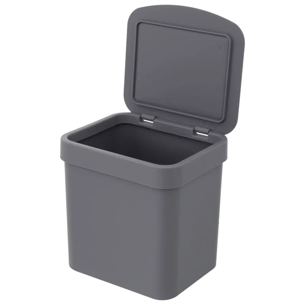 LIXEIRA 2,5 L TRIUM - CINZA - Foto 4