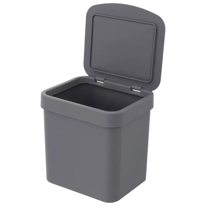 LIXEIRA 2,5 L TRIUM - CINZA - Foto 4