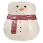 ADORNO BONECO DE NEVE NOEL 14 CM HOHO HOME - VERMELHO HINDU/BRANCO - Foto 4
