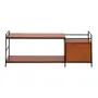 RACK 1 GAVETA 1,30 M X 36 CM COM PALHINHA VIERNES - NOZES/PRETO - Foto 5