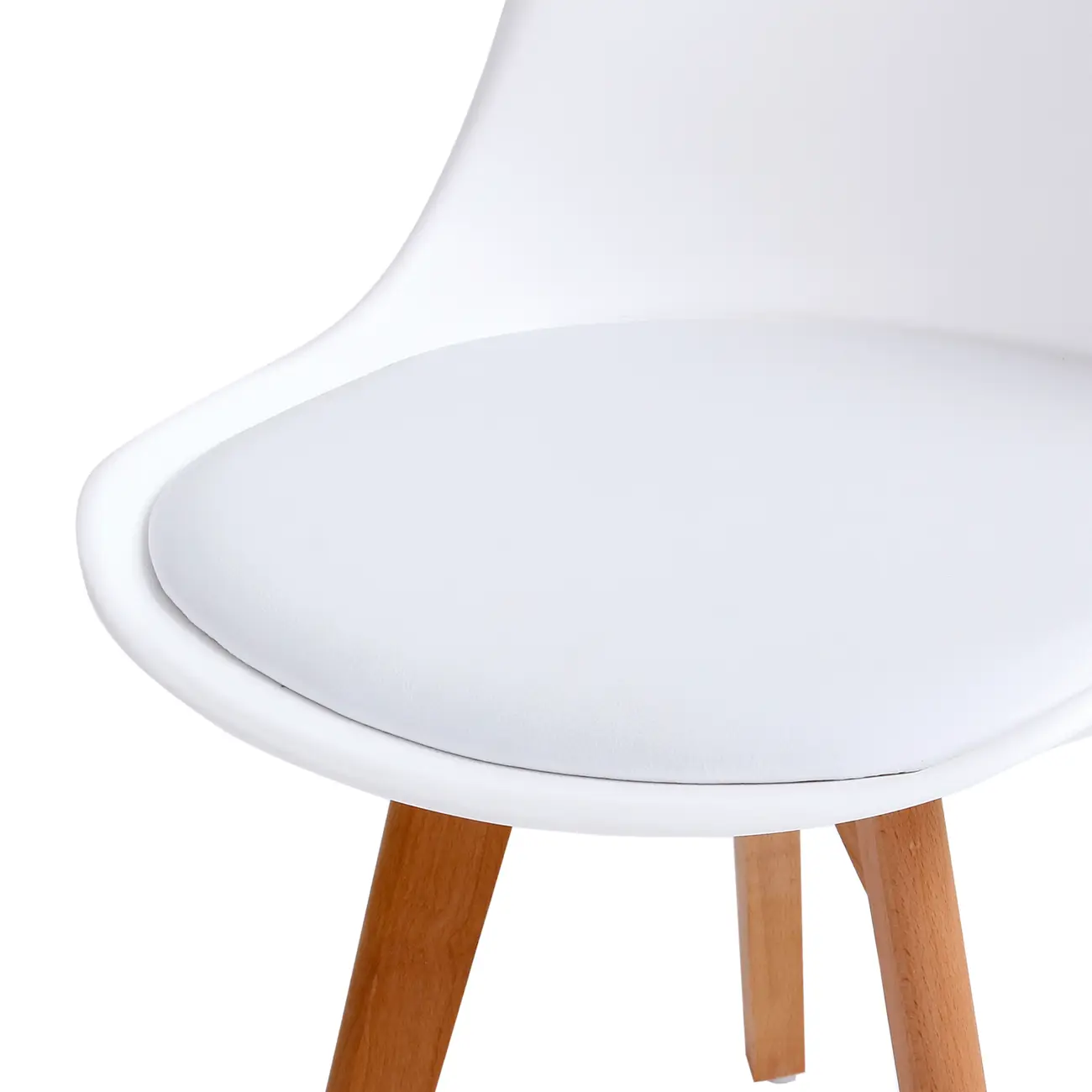 CADEIRA DE JANTAR SKED WOOD - FAIA/BRANCO - Foto 6