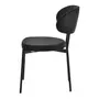 CADEIRA DE JANTAR DAISY - PRETO/PRETO - Foto 3
