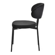 CADEIRA DE JANTAR DAISY - PRETO/PRETO - Foto 3