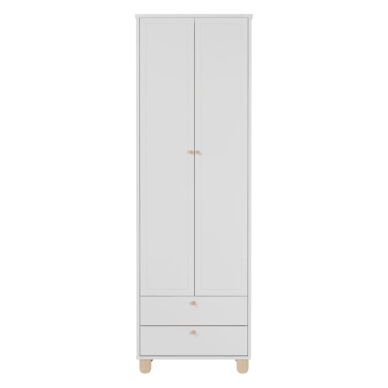 GUARDA-ROUPA INFANTIL 2 PORTAS/2 GAVETAS SWEET - BRANCO/PINUS NATURAL - Foto 18
