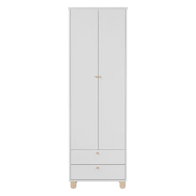 GUARDA-ROUPA INFANTIL 2 PORTAS/2 GAVETAS SWEET - BRANCO/PINUS NATURAL - Foto 18
