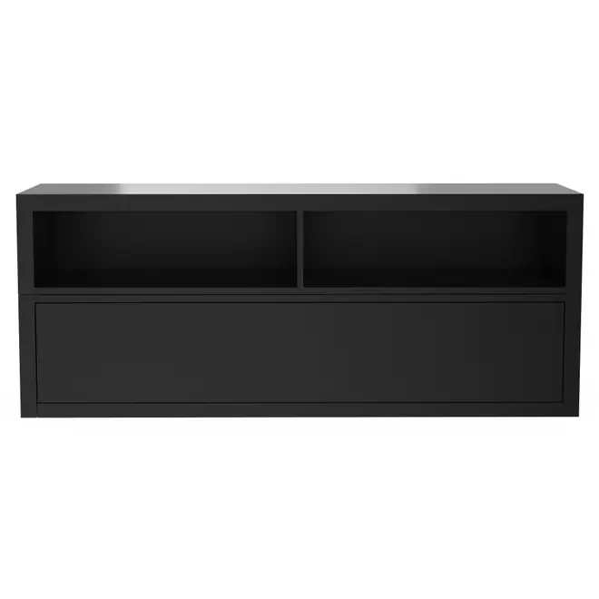 EXTENDING RACK 1 GAVETA 1,40 M X 43 CM - PRETO BRILHANTE - Foto 1