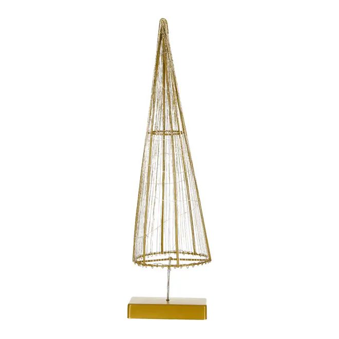 ADORNO ÁRVORE LED 50 CM FINE FESTIVITY - OURO/DOURO - Foto 2