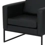 POLTRONA DETROIT - PRETO/PRETO - Foto 6