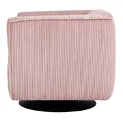 POLTRONA GIRATÓRIA RUBIK - QUARTZO ROSA/PRETO - Foto 3