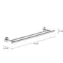 PORTA-TOALHA 70 CM KNOX - INOX - Foto 2