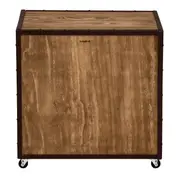 MESA DE CABECEIRA 1 GAVETA STEAM TRUNK - ENCERADO CASTANHO/CASTANHO - Foto 6