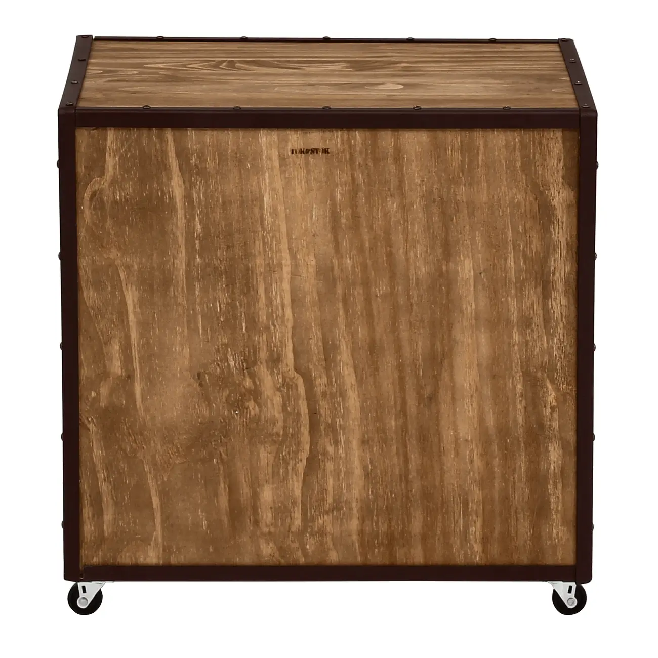 MESA DE CABECEIRA 1 GAVETA STEAM TRUNK - ENCERADO CASTANHO/CASTANHO - Foto 6