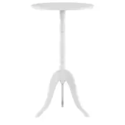 MESA LATERAL REDONDA 30 CM TRIKY - BRANCO - Foto 1