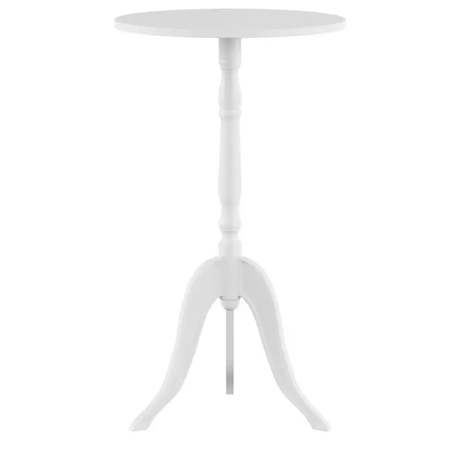 MESA LATERAL REDONDA 30 CM TRIKY - BRANCO - Foto 1