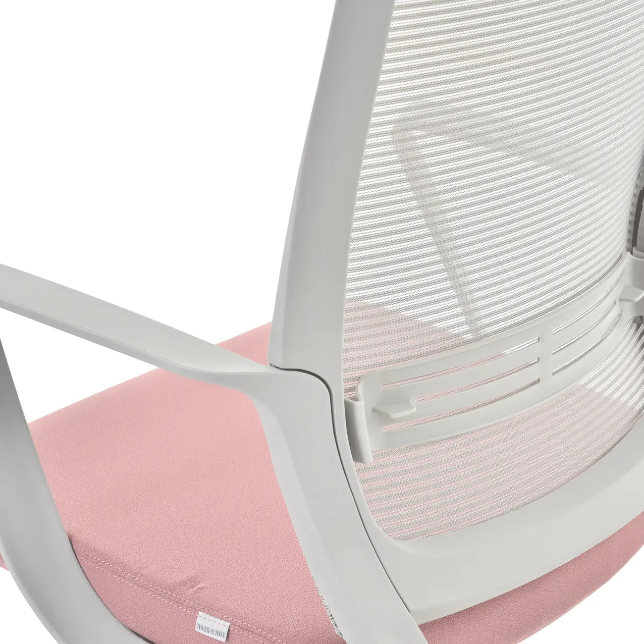 CADEIRA DE ESCRITÓRIO FRESH - CINZA CLARO/QUARTZO ROSA - Foto 8