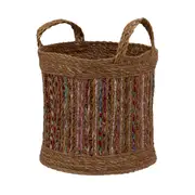 CESTO 26 CM X 26 CM X 26 CM COCAL - FIBRA CLARA/MULTICOR - Foto 2