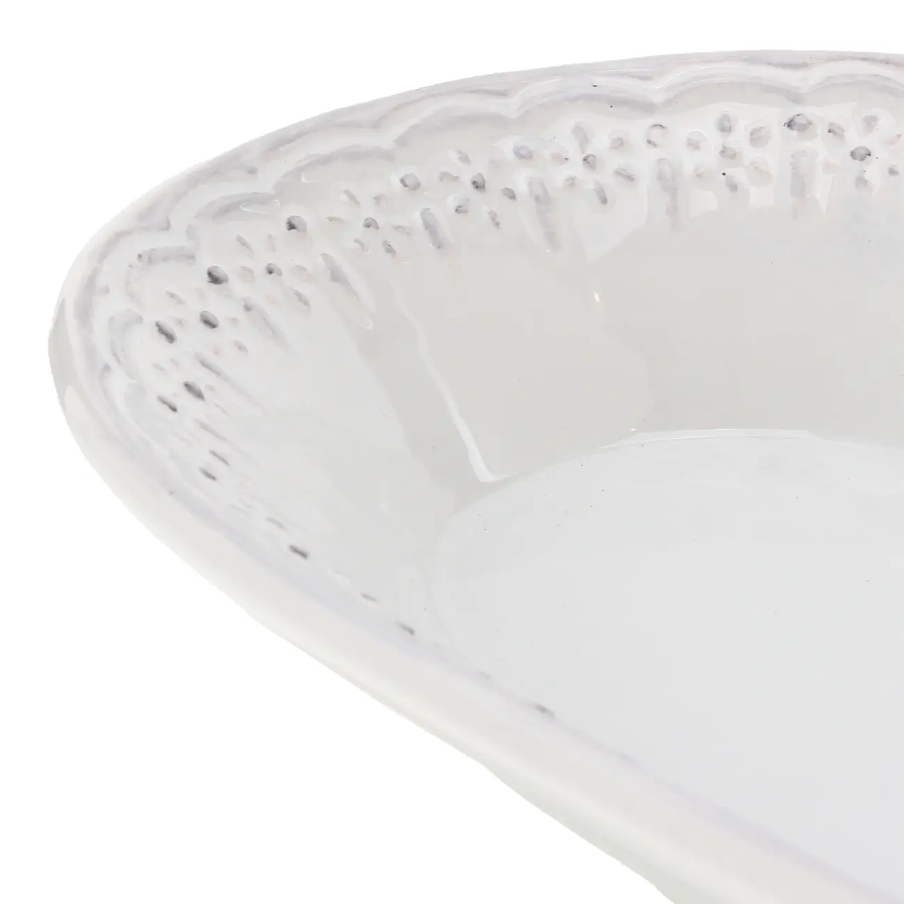 TIGELA OVAL 33 CM X 20 CM TRÉSOR - BRANCO - Foto 6