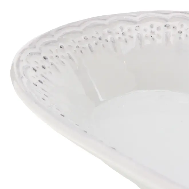 TIGELA OVAL 33 CM X 20 CM TRÉSOR - BRANCO - Foto 6