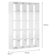 ESTANTE 1,70 M X 2,12 M CÉLULA - BRANCO - Foto 5