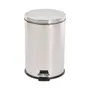 LIXEIRA COM PEDAL 20 L MALDEN - INOX/PRETO - Foto 1