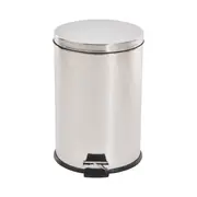 LIXEIRA COM PEDAL 20 L MALDEN - INOX/PRETO - Foto 1