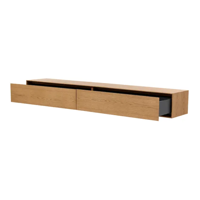 RACK SUSPENSO 2 GAVETAS 2 M X 38 CM THRUD - OAK TAMMI - Foto 4