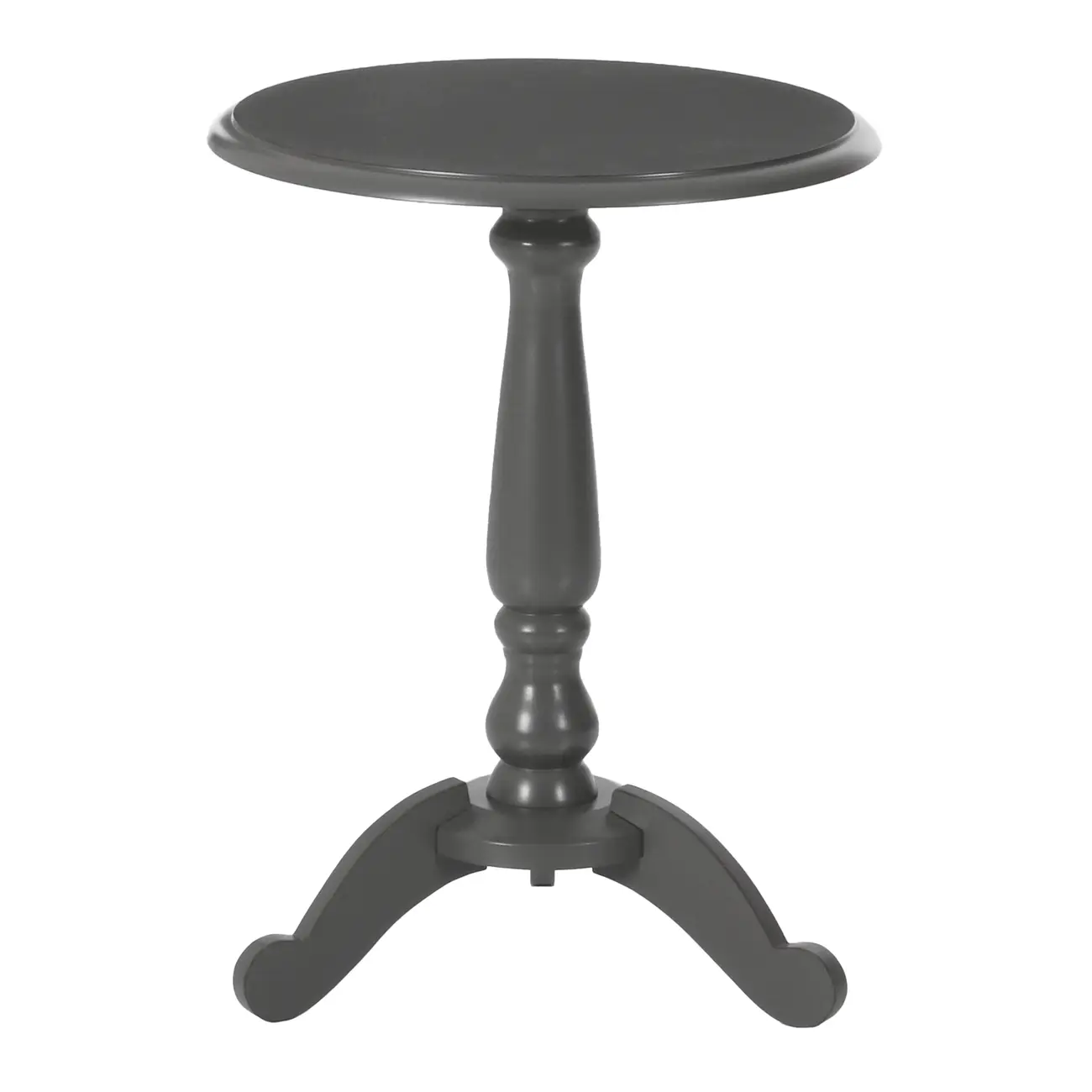 MESA LATERAL REDONDA 45 CM PILLIER - GRIS BRULÉ - Foto 1
