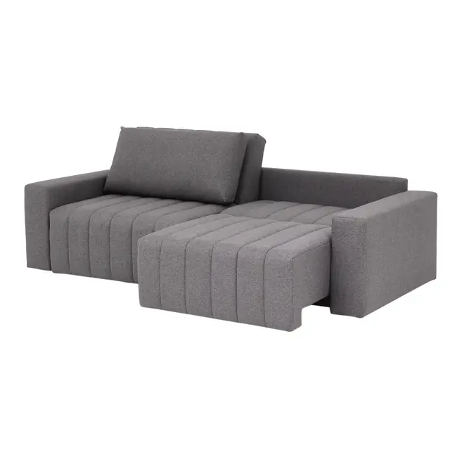 SOFÁ-CAMA RETRÁTIL E RECLINÁVEL 3 LUGARES SNOOZE - CINZA - Foto 3