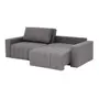 SOFÁ-CAMA RETRÁTIL E RECLINÁVEL 3 LUGARES SNOOZE - CINZA - Foto 3