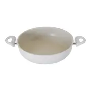 PANELA INDUÇÃO WOK COM TAMPA 28 CM CHEF - OFF WHITE/INCOLOR - Foto 6