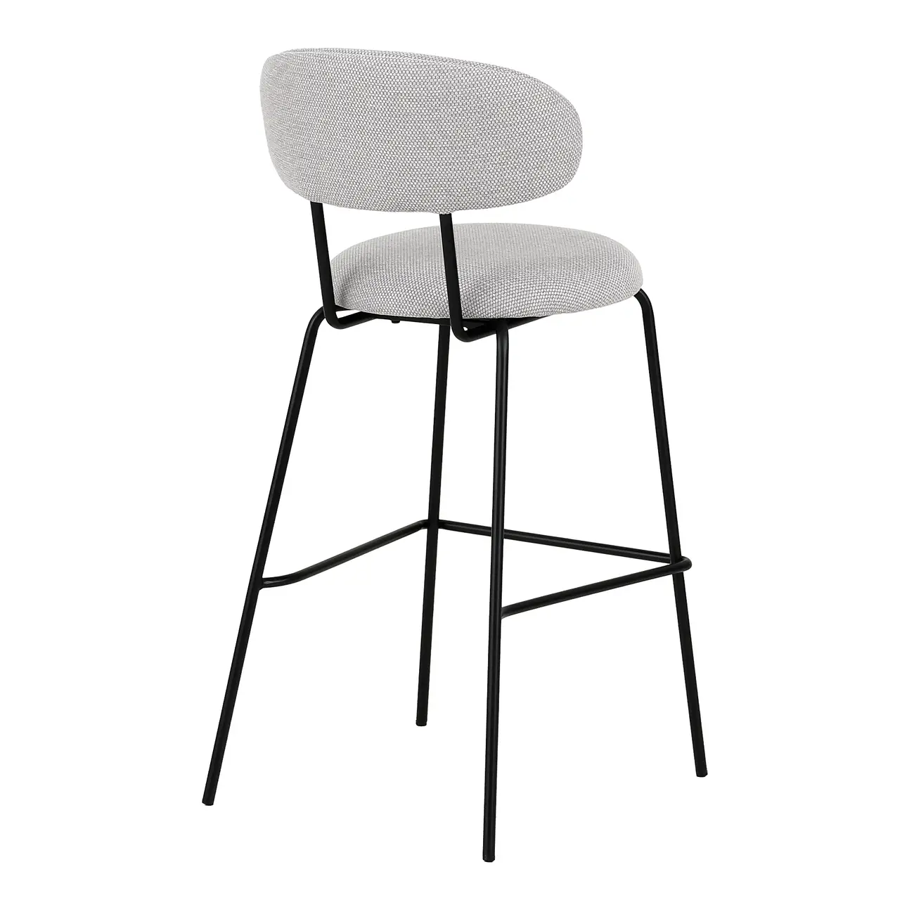 BANCO ALTO DISCUS - PRETO/CINZA - Foto 4