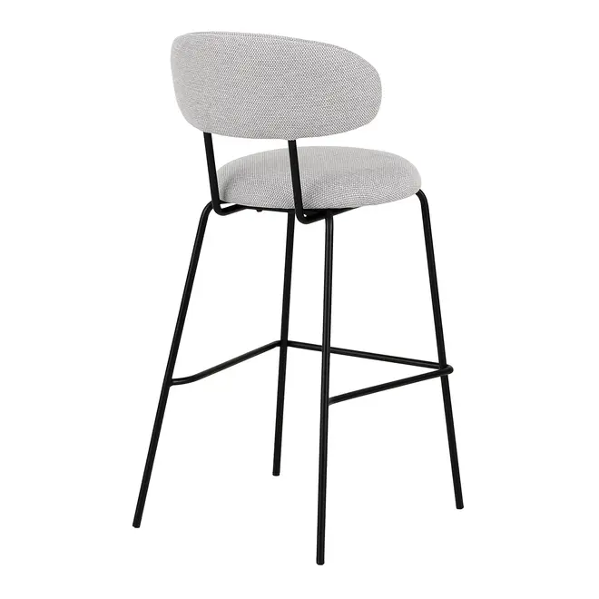 BANCO ALTO DISCUS - PRETO/CINZA - Foto 4