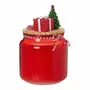 VELA POTE 15 CM ÁRVORE SANTA ROCKS - TERRACOTA/MUSGO - Foto 3