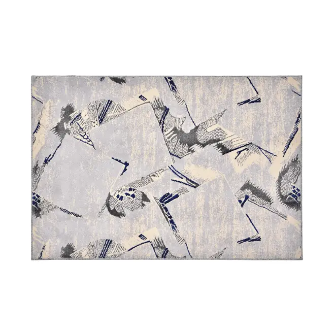 TAPETE 1,50 M X 2 M SPECTRUM - KONKRET/AZUL COBALTO - Foto 1