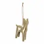 PINGENTE RENA 9 CM FINE FESTIVITY - OURO - Foto 2