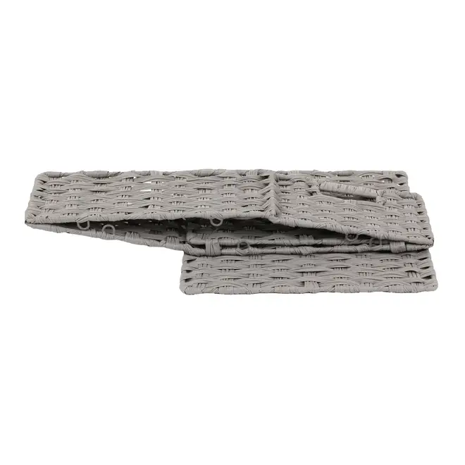 CESTO DOBRÁVEL 34 CM X 24 CM X 15 CM NID - CINZA PROVENCE - Foto 9