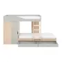 SISTEMA DE QUARTO INTEGRADO COM ESCRIVANINHA E ARMÁRIO YOUNG - NATURAL WASHED/FLANDRES - Foto 3