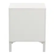 MESA DE CABECEIRA 1 GAVETA SLEEK - BRANCO/GRANILITE - Foto 6