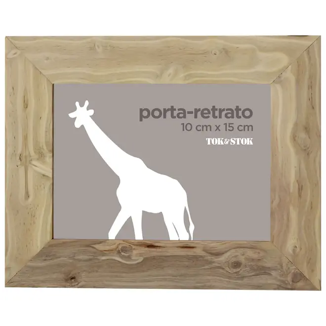 PORTA-RETRATO 10 CM X 15 CM CAFEZAL - KAFE MADEIRA - Foto 3